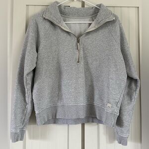 Vuori Gray Half-Zip Sweatshirt